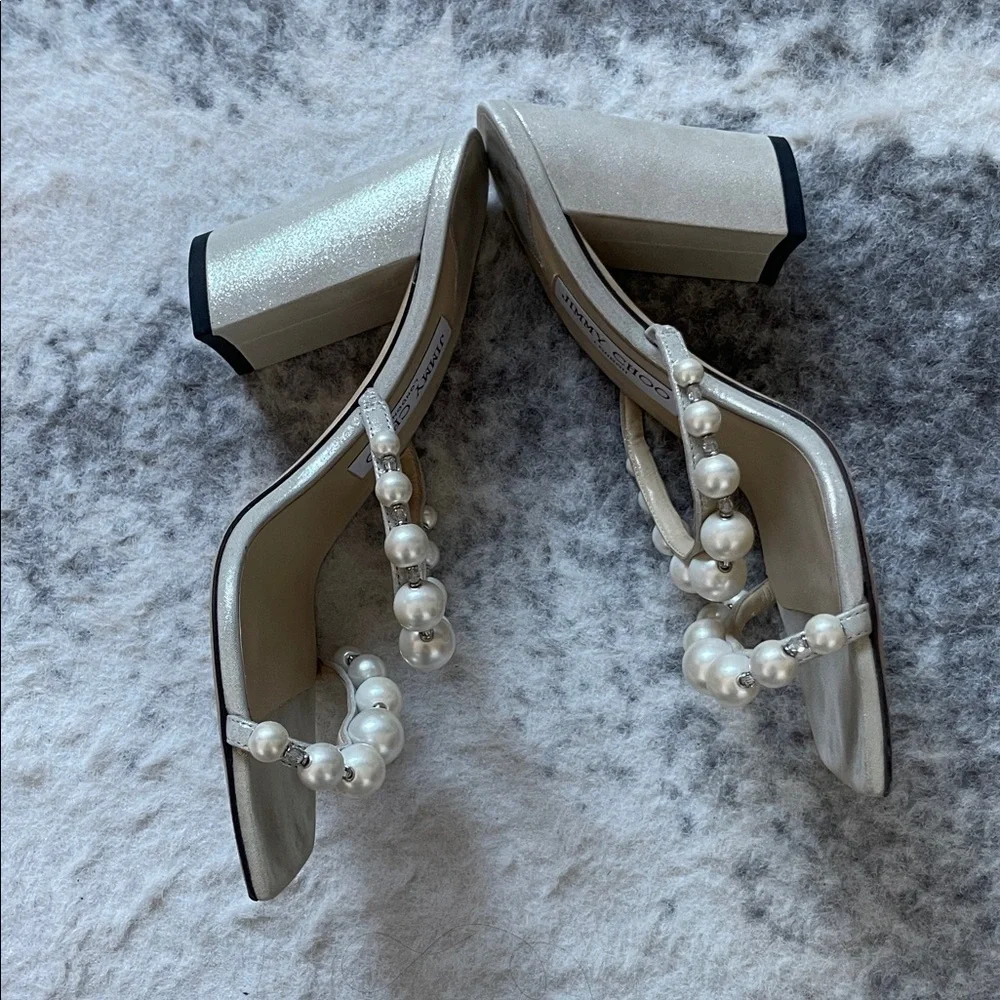 Jimmy Choo Amara Pearl Heels - Picture 11 of 17